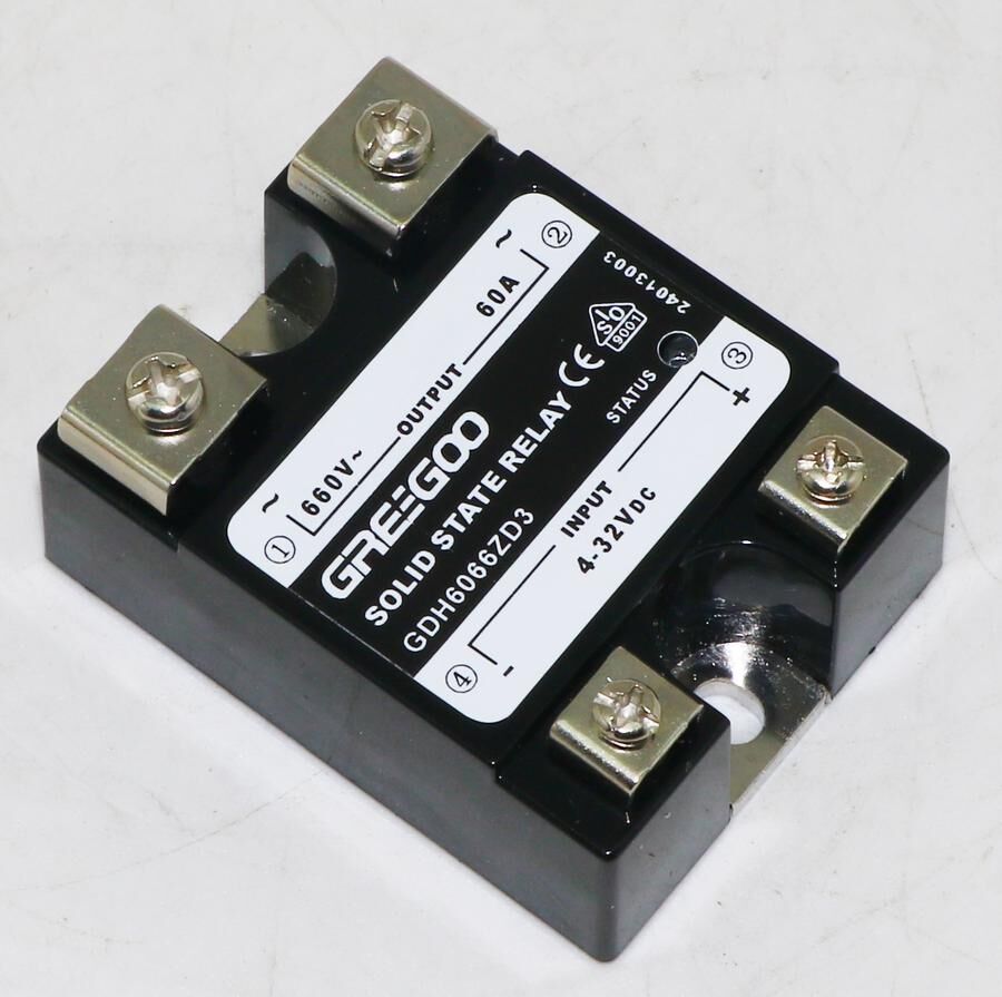Greegoo GDH 60A 660VAC Sıfır Geçişli (Zero-Cross) SSR - 3-32VDC Kontrol