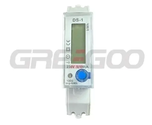 Greegoo DS-1 5(100)A 1 Fazlı LCD Enerji Ölçer