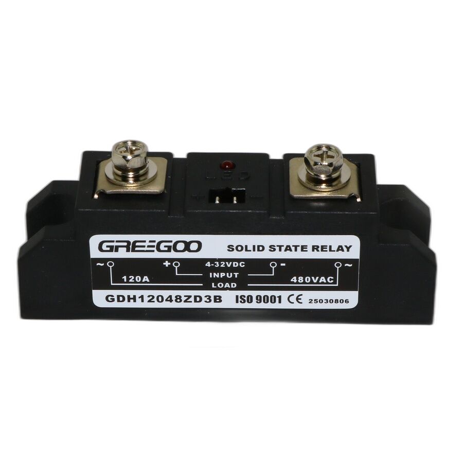 Greegoo GDH 120A 480VAC Sıfır Geçişli (Zero-Cross) SSR - 3-32VDC Kontrol