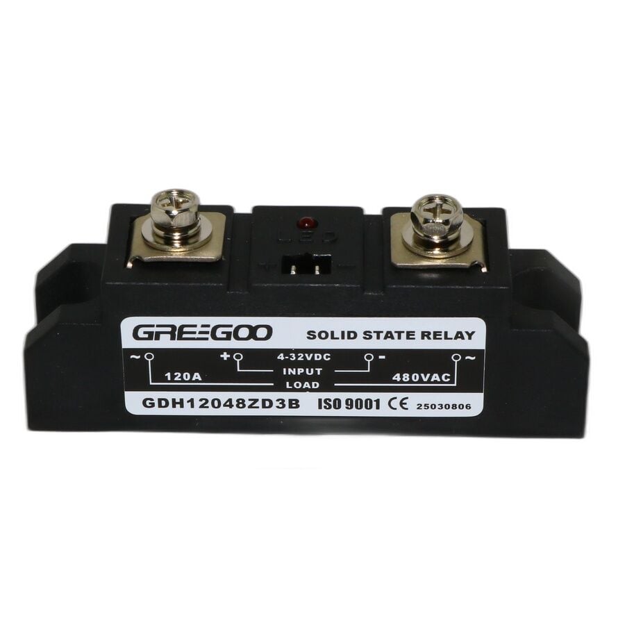 Greegoo GDH 120A 480VAC Sıfır Geçişli (Zero-Cross) SSR - 3-32VDC Kontrol
