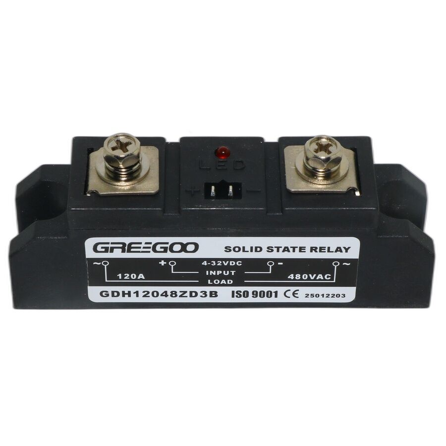 Greegoo GDH 120A 480VAC Sıfır Geçişli (Zero-Cross) SSR - 3-32VDC Kontrol