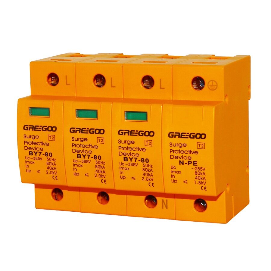 Greegoo BY7-80/3+1-385 385V AC Aşırı Gerilim Koruma Cihazı (SPD)