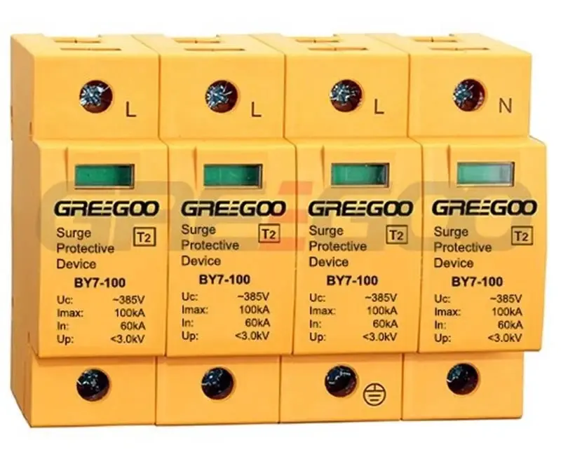 Greegoo BY7-100/3+1-440 440V AC Aşırı Gerilim Koruma Cihazı (SPD)
