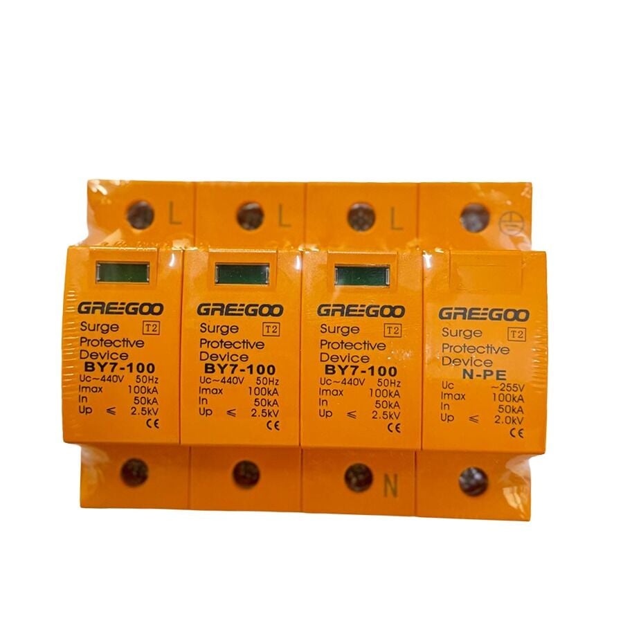 Greegoo BY7-100/3+1-440 440V AC Aşırı Gerilim Koruma Cihazı (SPD)