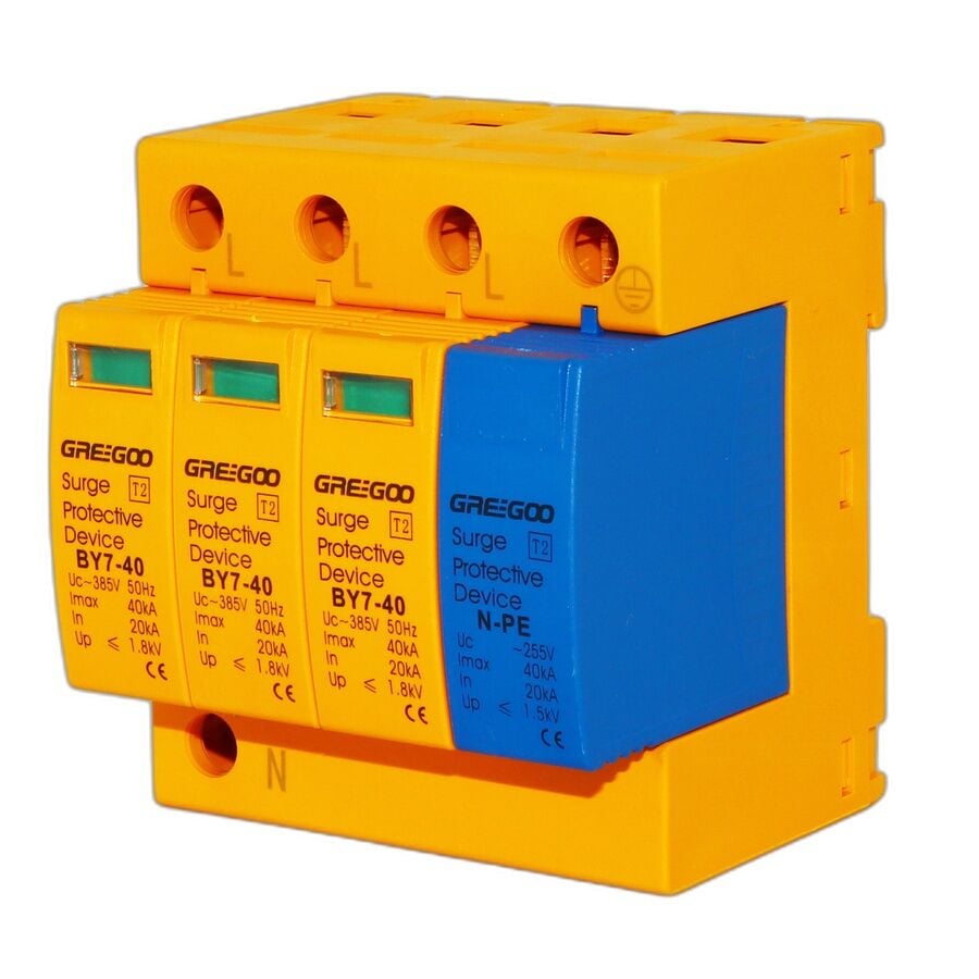 Greegoo BY7-40/1+1-385 385V AC Aşırı Gerilim Koruma Cihazı (SPD)
