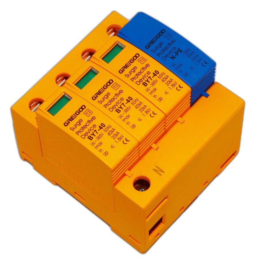 Greegoo BY7-40/3+1-385 385V AC Aşırı Gerilim Koruma Cihazı (SPD)
