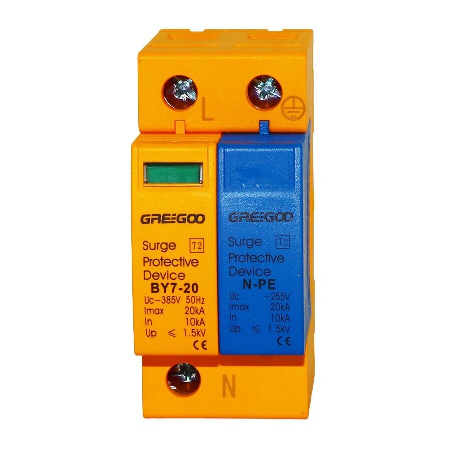 Greegoo BY7-20/1+1-385 385V AC Aşırı Gerilim Koruma Cihazı (SPD)