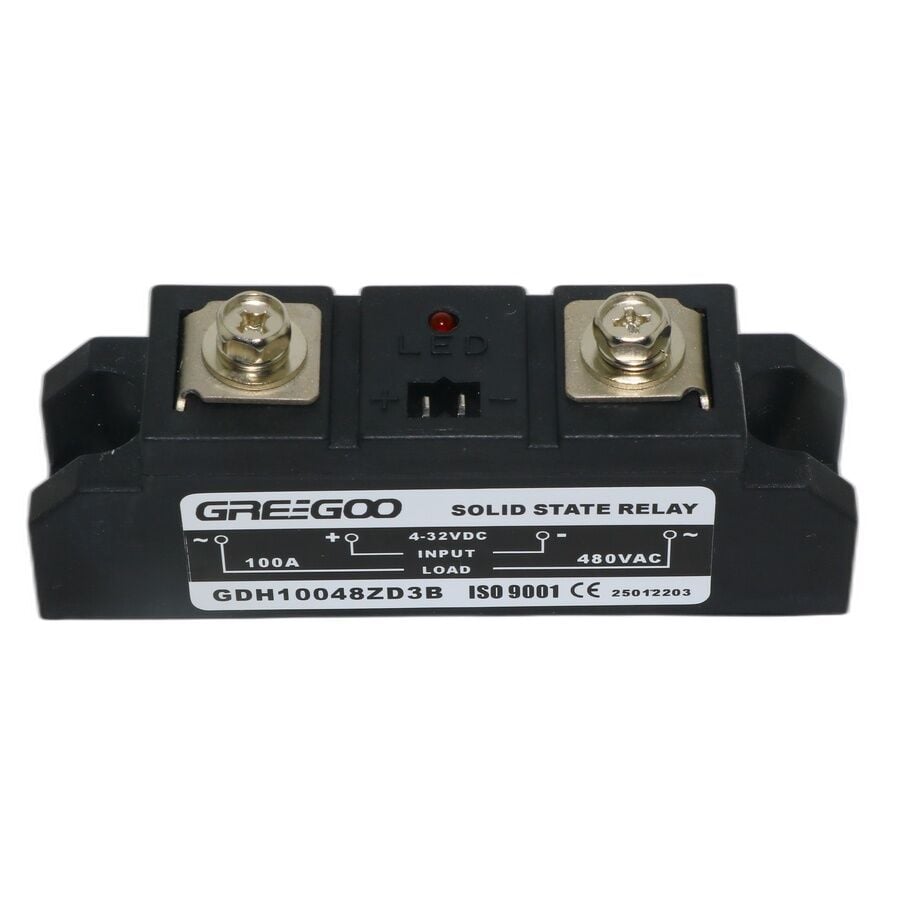 Greegoo GDH 100A 480VAC Sıfır Geçişli (Zero-Cross) SSR (B Tip) - 4-32VDC Kontrol