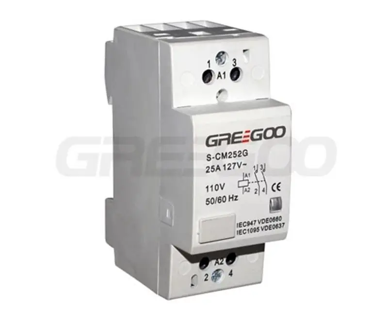 Greegoo S-CM252F 25A 110V AC AC/DC Modüler Kontaktör